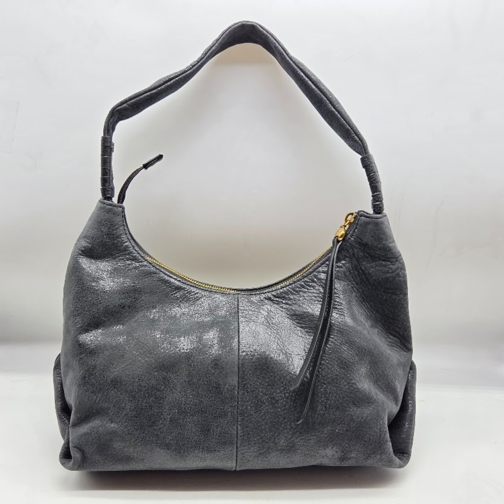 NEW HOBO Leather "ASTRID" Shoulder Bag Handbag NWOT Purse Travel Dark Slate Blue - Picture 8 of 12